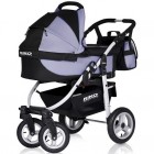 Детская универсальная коляска 2 в 1 Riko Amigo Silver